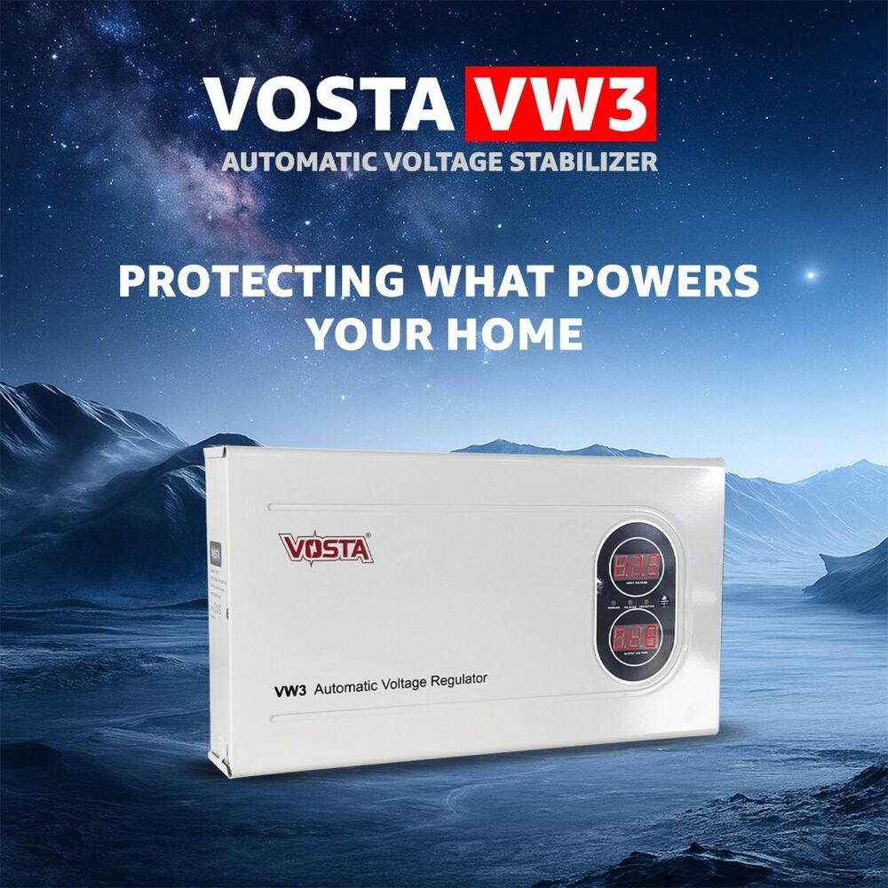 Vosta VW3 3KVA Digital Voltage Stabilizers