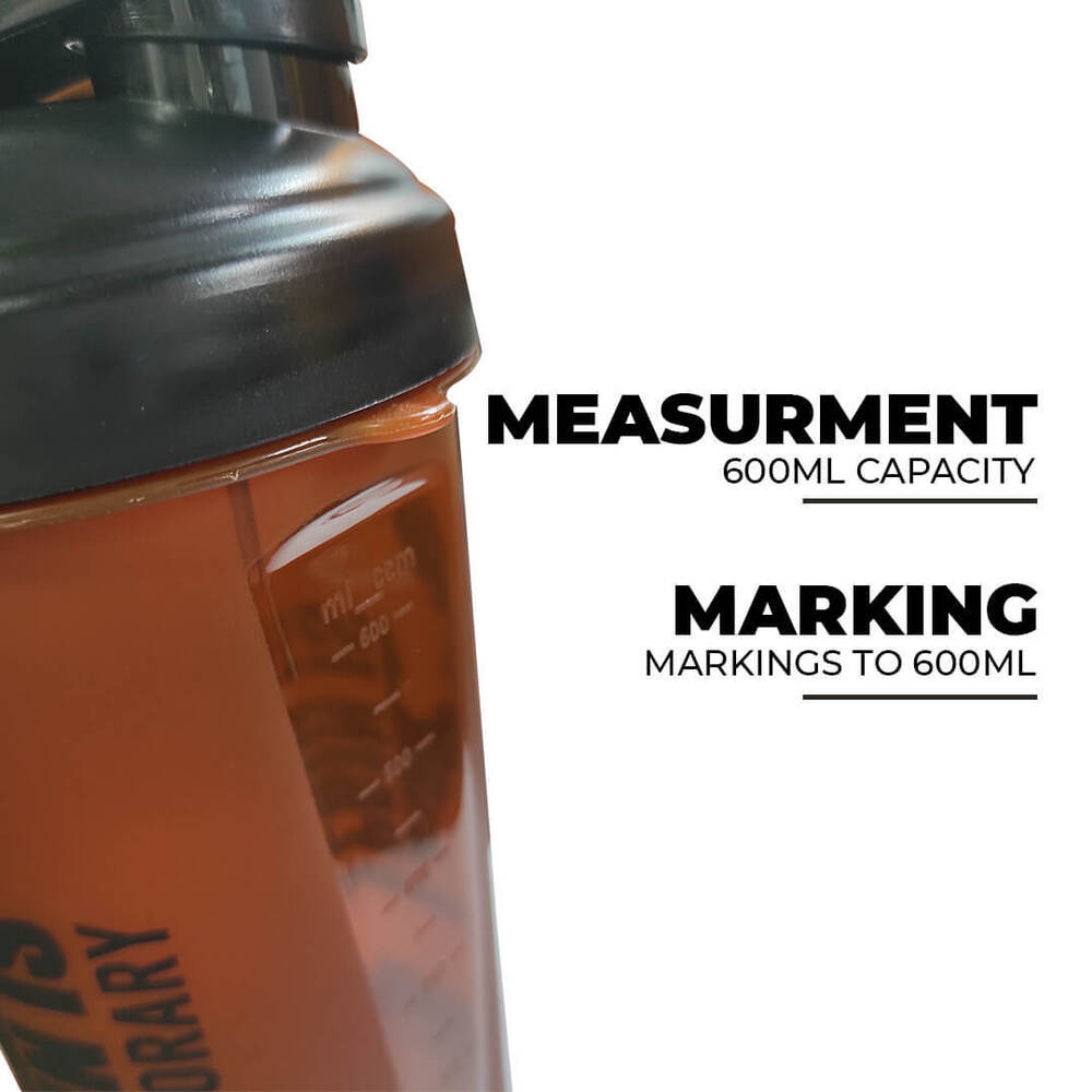 PSB-6S-C (600ml) Protein Shaker Bottle with Single Storage