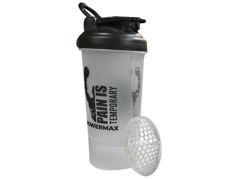 PSB-6S-W (600ml) Protein Shaker Bottle with Single Storage
