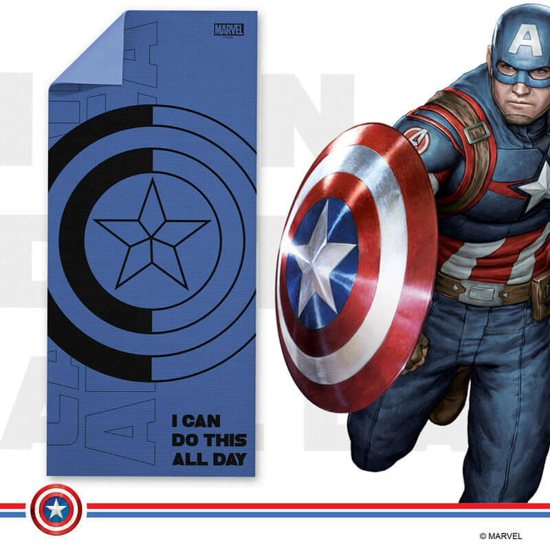 YP6-1.2 Captain America PVC Yoga mat with Bag for Gym Workout