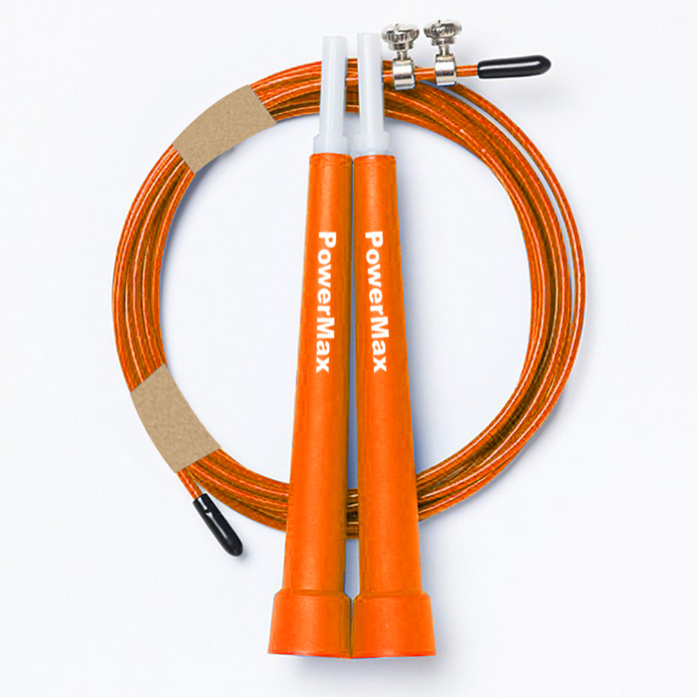 JP-2 (Orange) Exercise Speed Jump Rope With Adjustable Cable