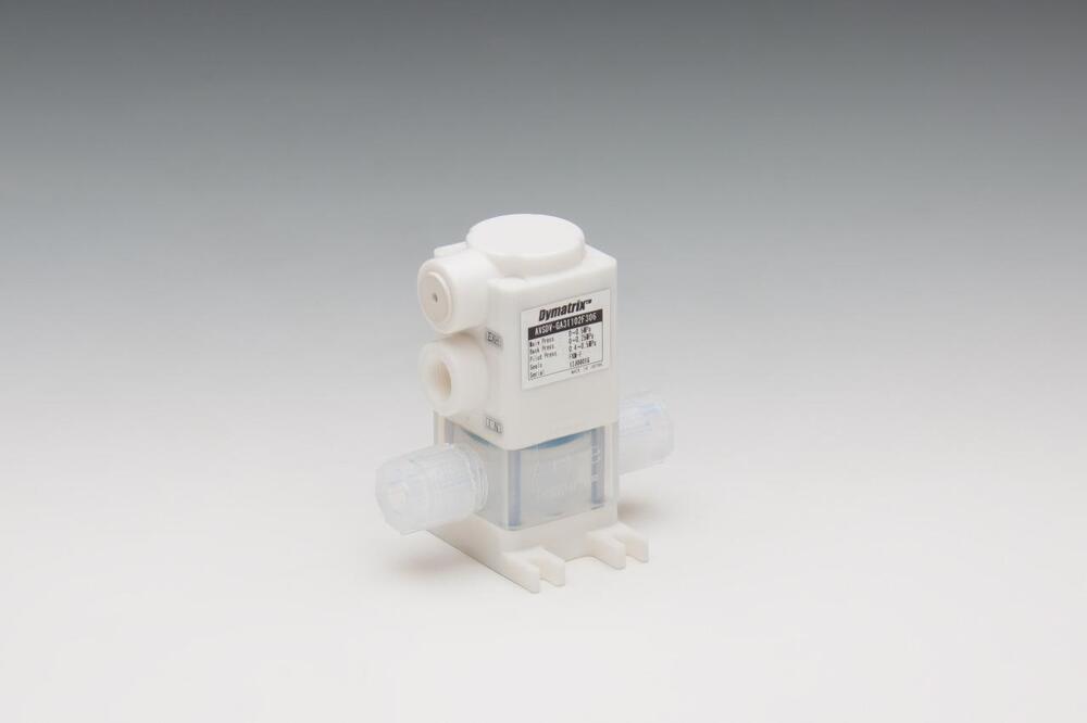AVSDV PFA-PTFE Two-Way Valve - Molded PFA with PTFE Lining, DN15-DN50, Translucent White | Double PTFE Seal, Chemical Resistant, Maintenance-Free
