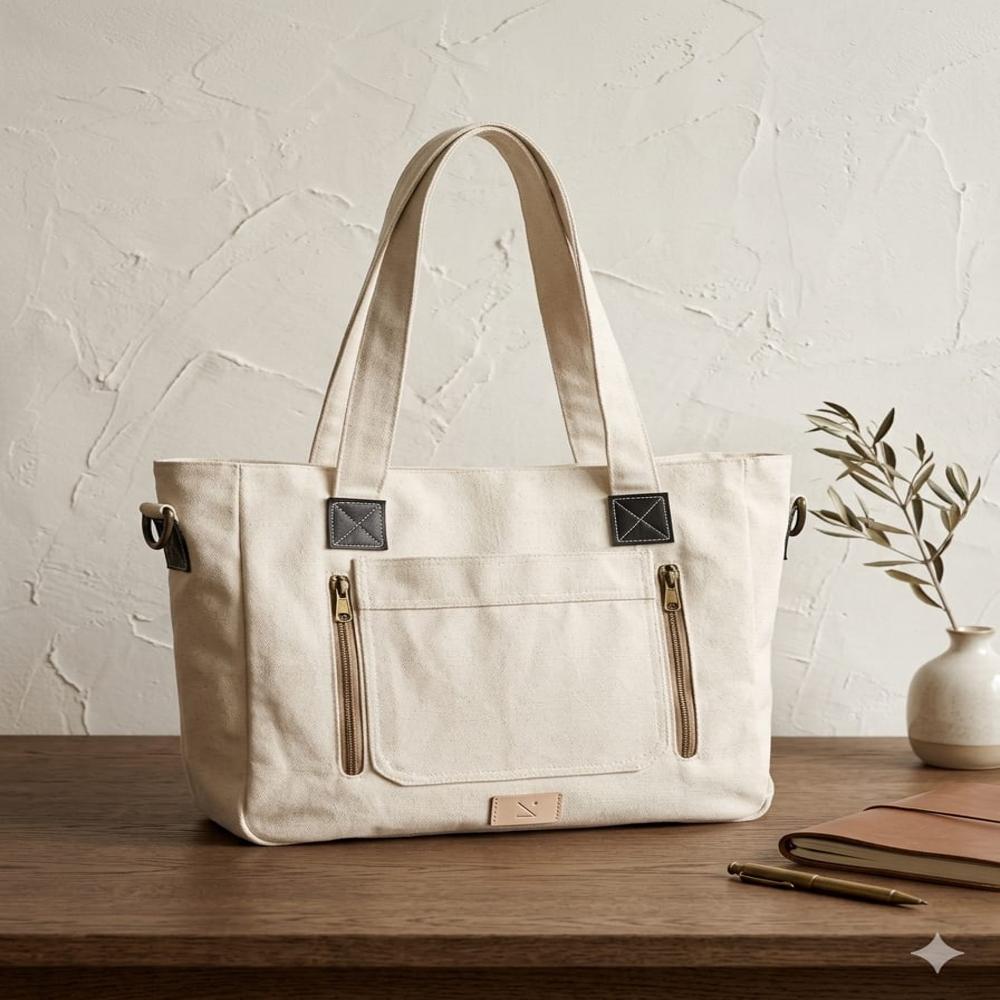 CANVAS LADIES HAND BAG 