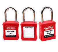 OSHA SAFETY PADLOCK WITH METALLIC SHACKLE  38MM