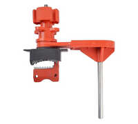 Universal Valve Lockout - Finish: Red Powder-coated And Chemical-resistant Finish