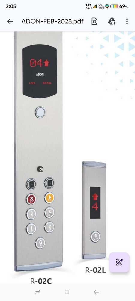 Car And Landing Push Buttons