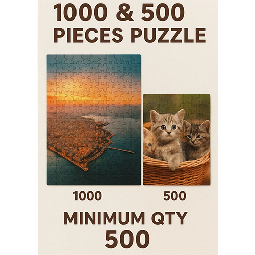 Custom Jigsaw Puzzle 500 and 1000 Pieces