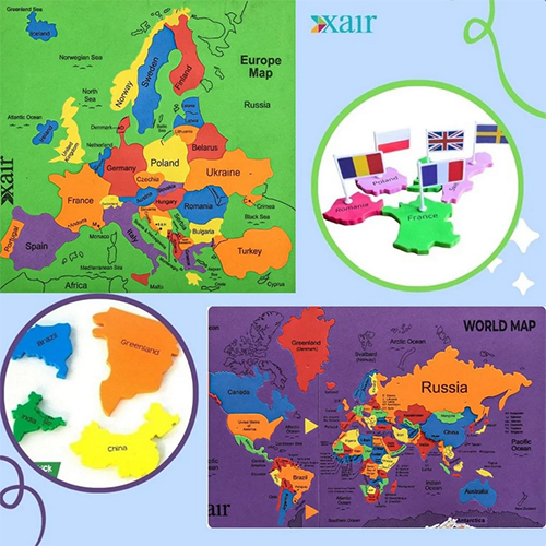Montessori Puzzle Map