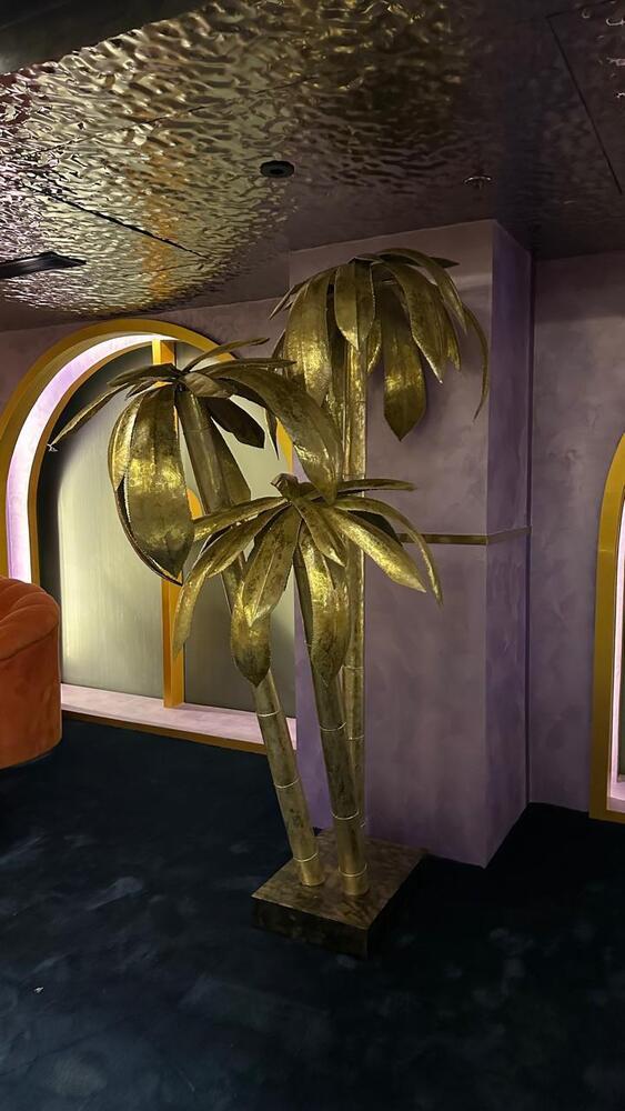 Metal Coconut Sculpture