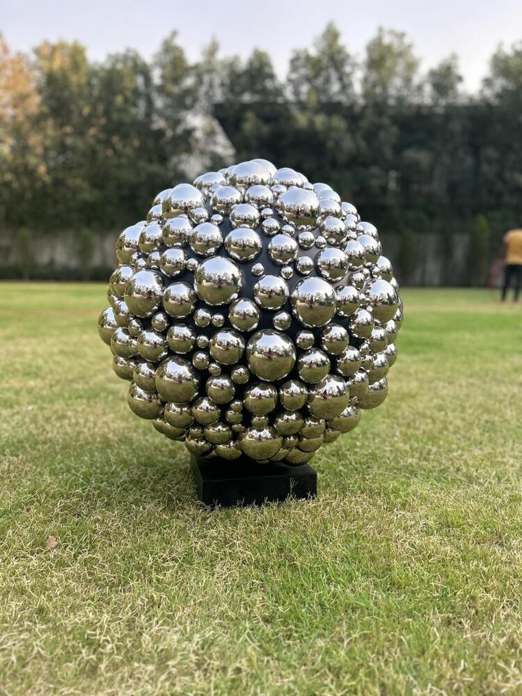 Stainless Steel Bubble Ball Sculpture