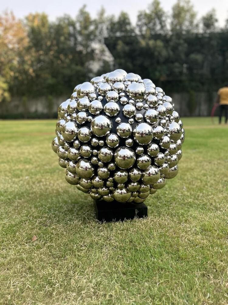 Stainless Steel Bubble Ball Sculpture