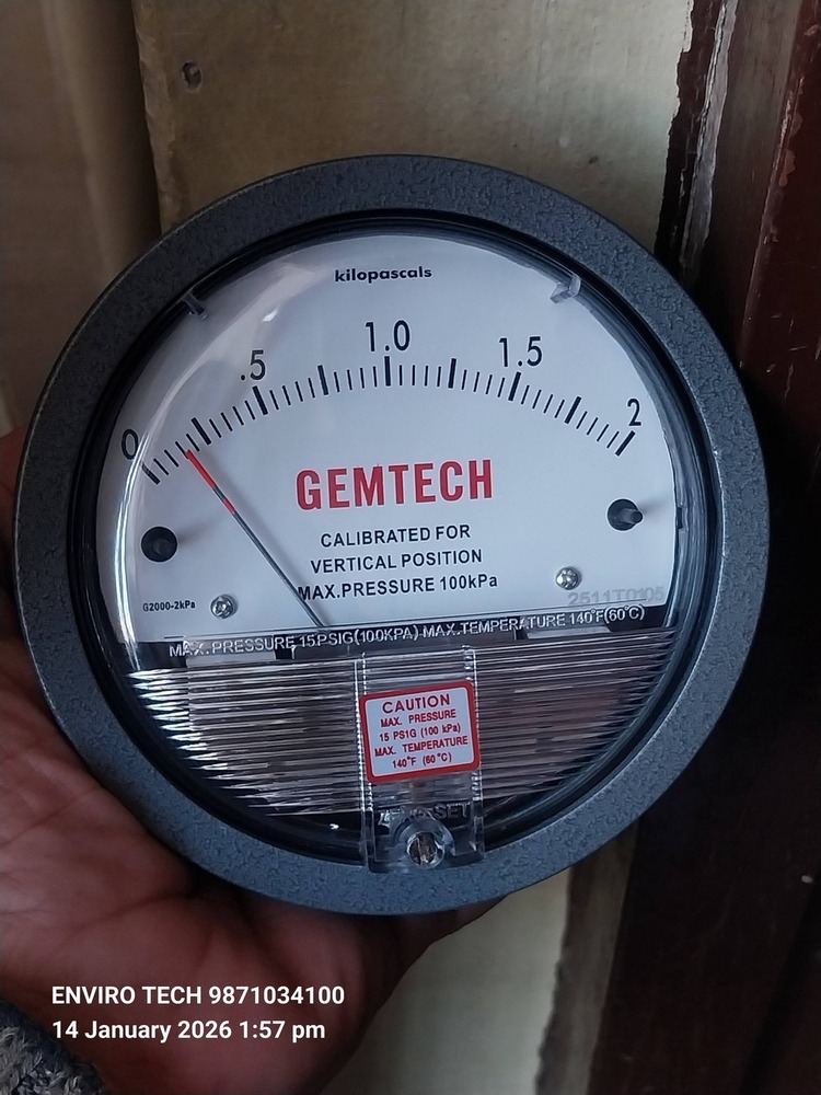 GEMTECH Differential Pressure Gauge NEAR Shlok Pushkar Mahadev Industrial Estate Vatva Ahmedabad
