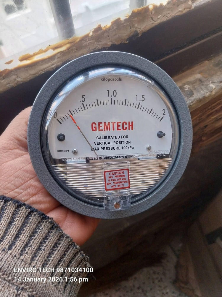 GEMTECH Differential Pressure Gauge NEAR Shlok Pushkar Mahadev Industrial Estate Vatva Ahmedabad