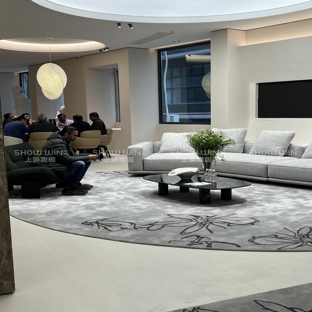 Luxury Horizon Design Fabric Sofa Set Living Room Furniture