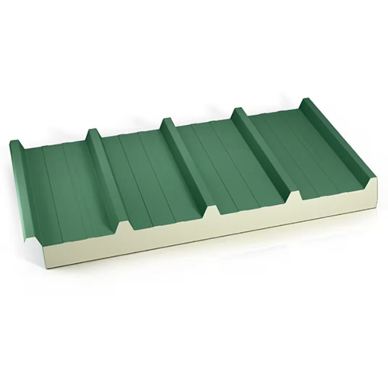 Green Puf Insulated Roofing Panel - Size: Customised