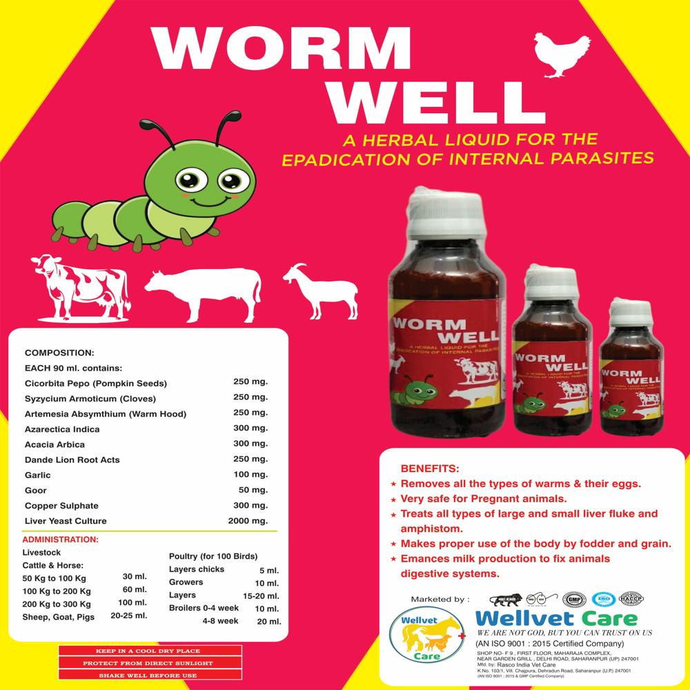 Deworming Syrup For Animals - Ingredients: Chemicals
