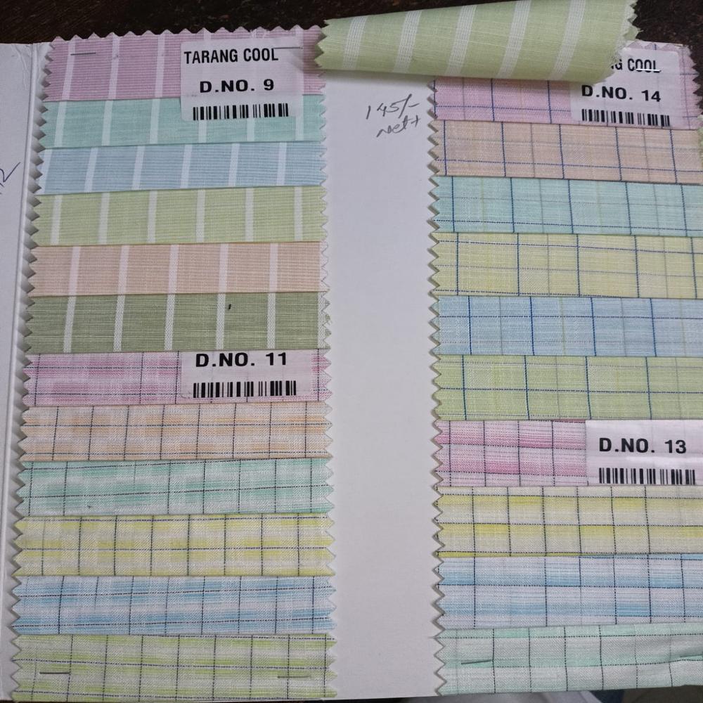 Tarang Linen Look Stripe Fabric - Attributes: Washable