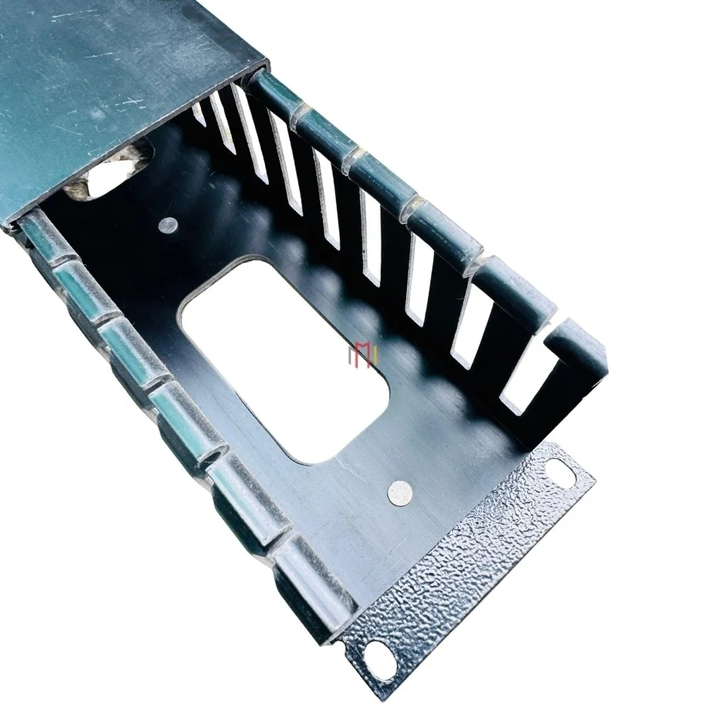 2u Pvc Cable Manager - Color: Black