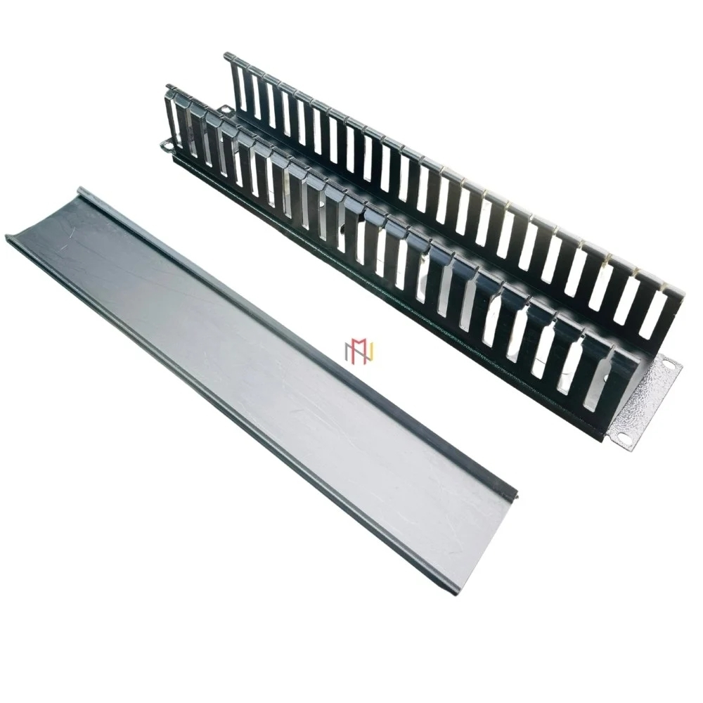 2u Pvc Cable Manager - Color: Black