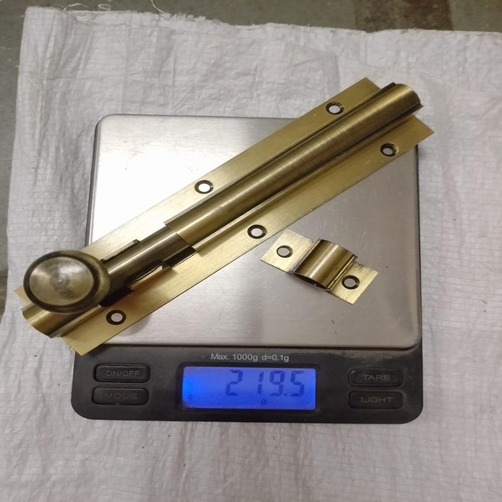 Brass Tower Bolt - Capacity: 100 Kg