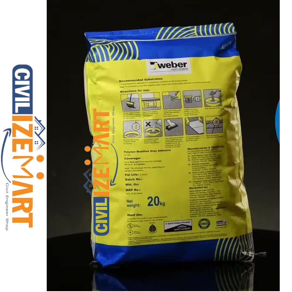 Weber Set Primer Tile Adhesive - Color: White
