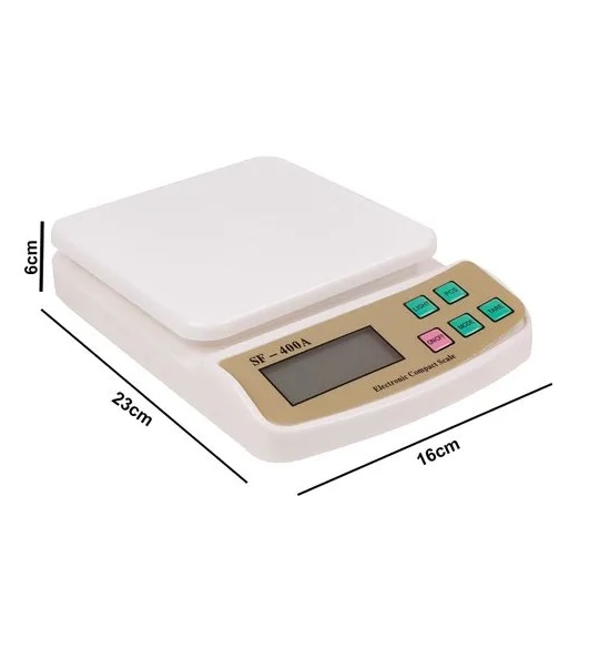 True Sense Multipurpose Digital Kitchen Weighing Scale Capacity 10 Kg, SF-400A