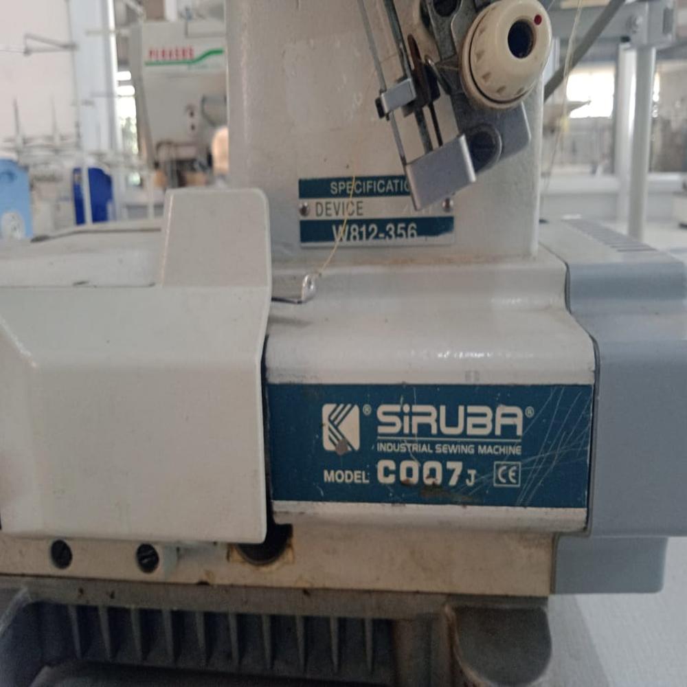 Second Hand Sewing Machine Siruba C007J cylinder bed interlock sewing machine 