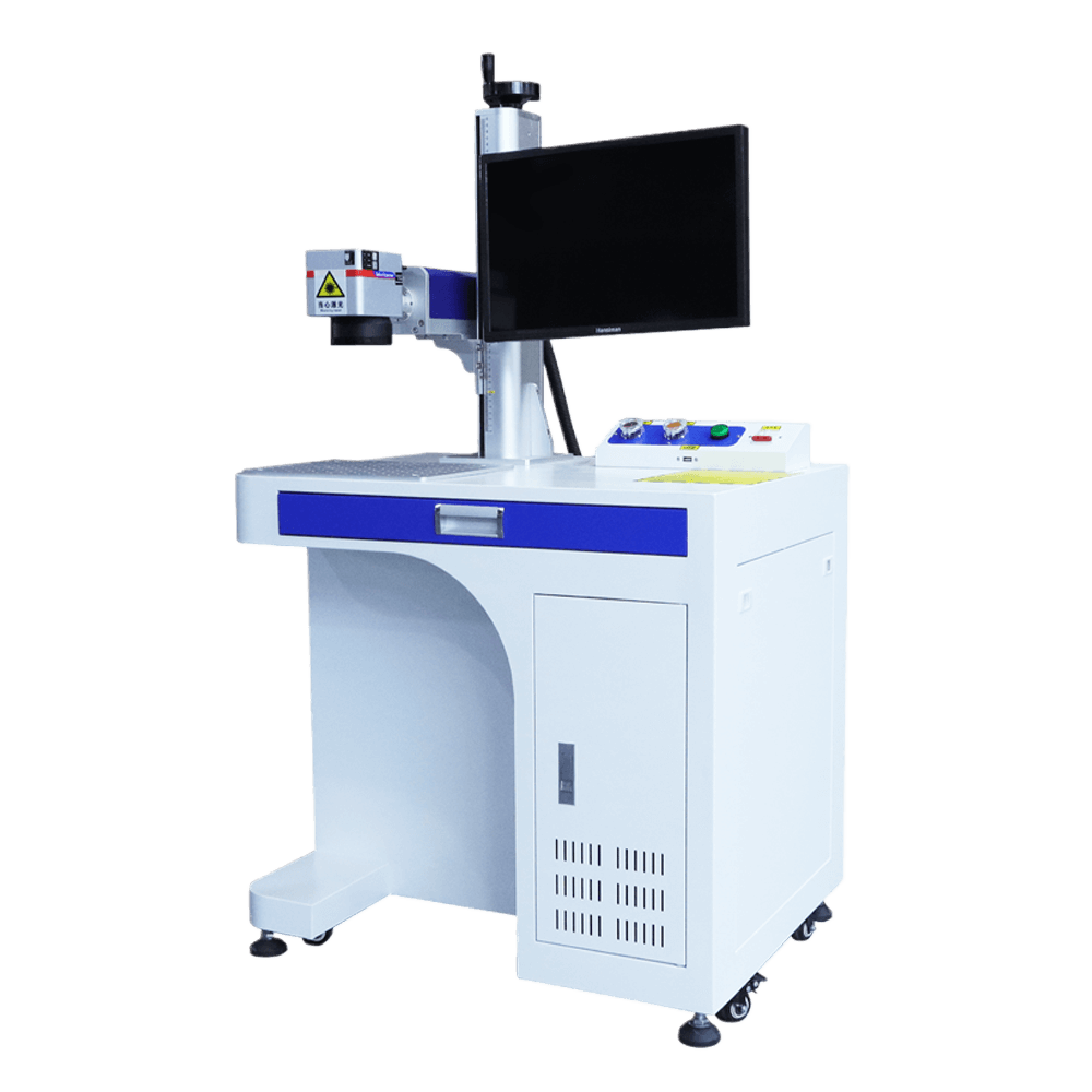Industrial Laser Marking Machine - Color: White