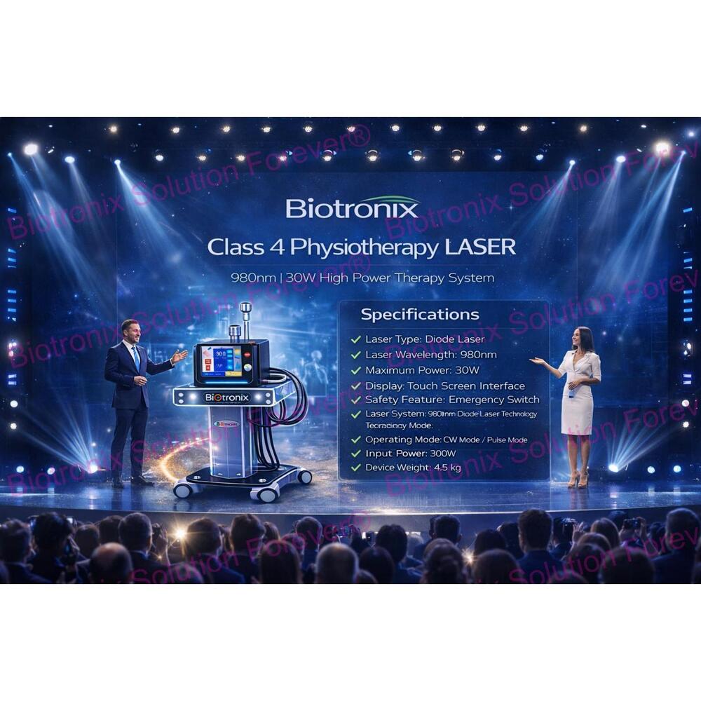 High Intensity Class 4 Laser Physiotherapy Device for Orthopedic Rehabilitation