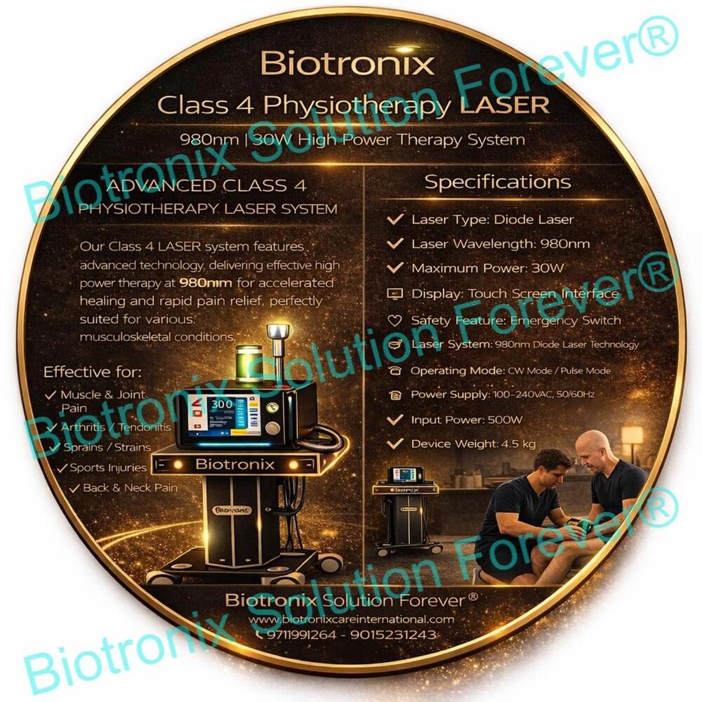 Professional Class 4 Laser Physiotherapy Device for Orthopedic Pain Treatment