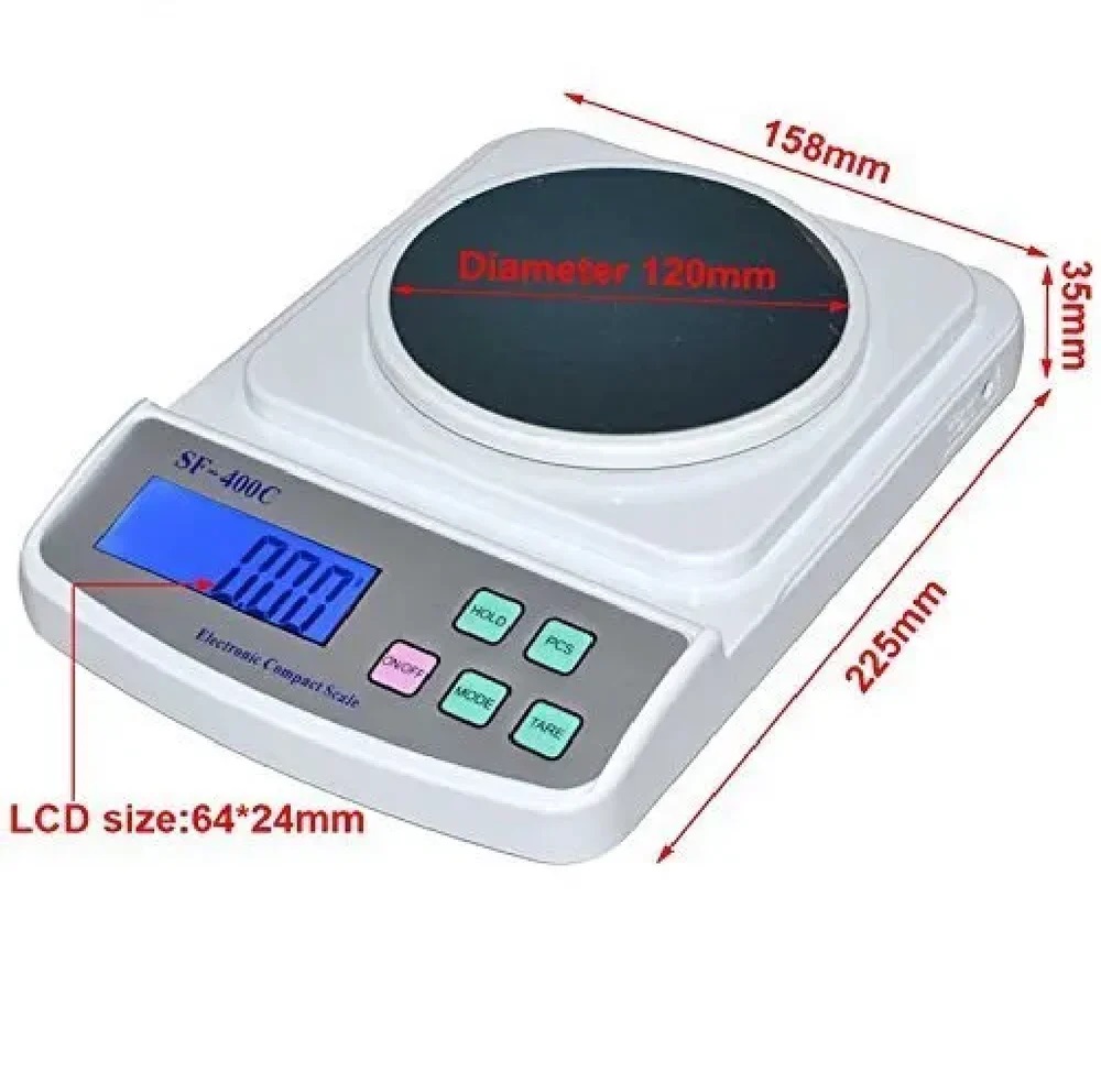 True Sense Jewellery Weighing Scale 500 Gram 0.01 Gram With Hold/Tare Functions Weighing Scale, SF-400C