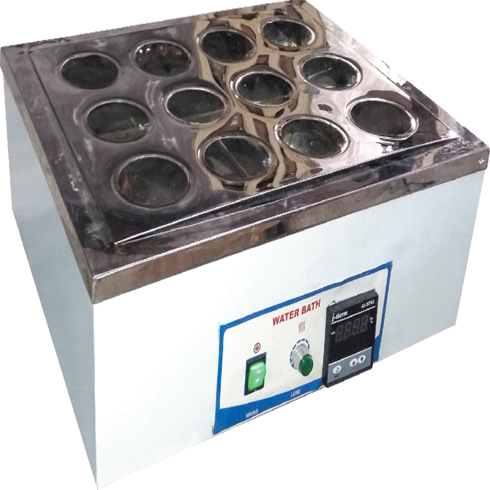 12 Hole Rectangular Water Bath - Application: Laboratory