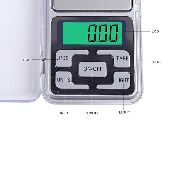 True Sense Digital Pocket Scale For Jewelry Gems School Office Kitchen Factory 0.1 Grams To 500 Grams, MH-500
