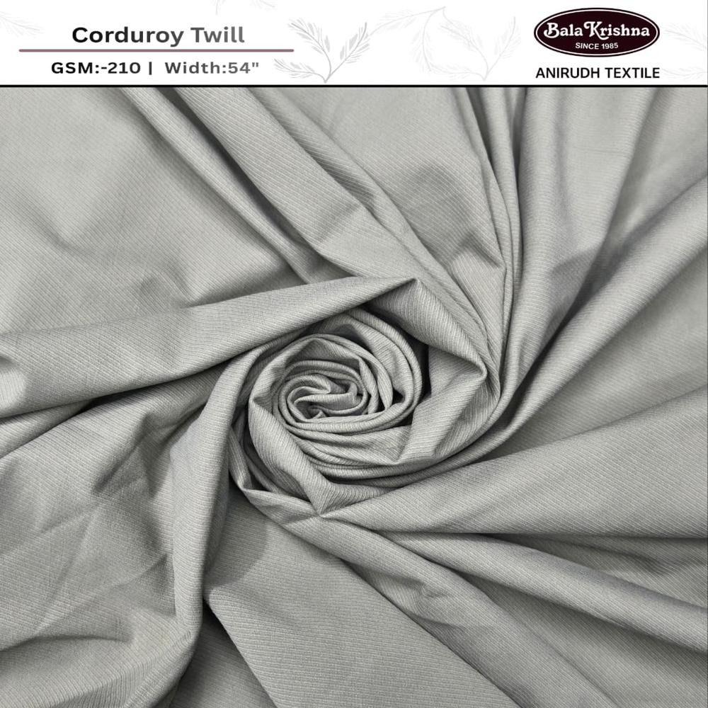 Corduroy Twill - Application: Garments
