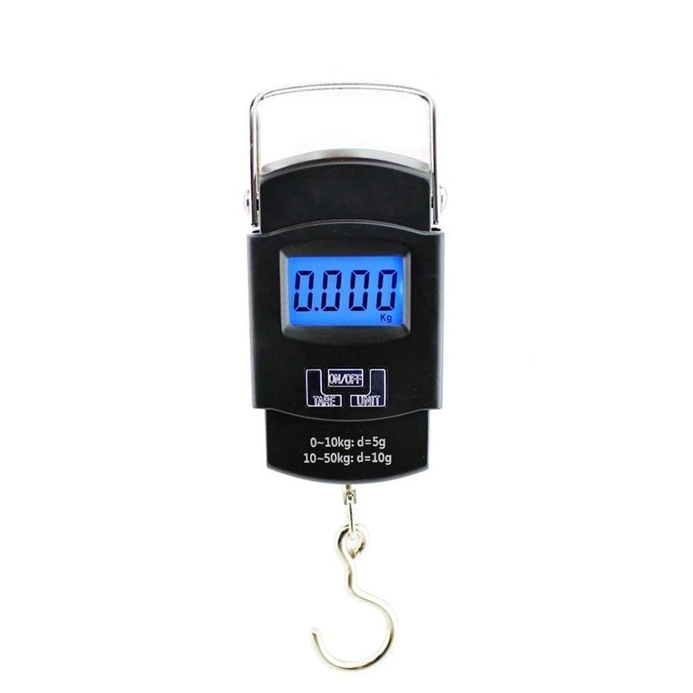 True Sense Portable Hook Hanging Weighing Scale 50 Kg Max / 10 Gram Heavy Duty Digital Weighing Scale, WH-A08