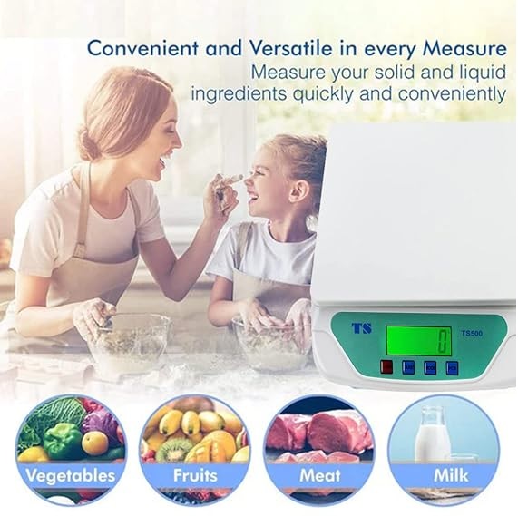 Electronic Compact Kitchen Weighing Scale Weighing Capacity: Upto 30 Kg, TS 500