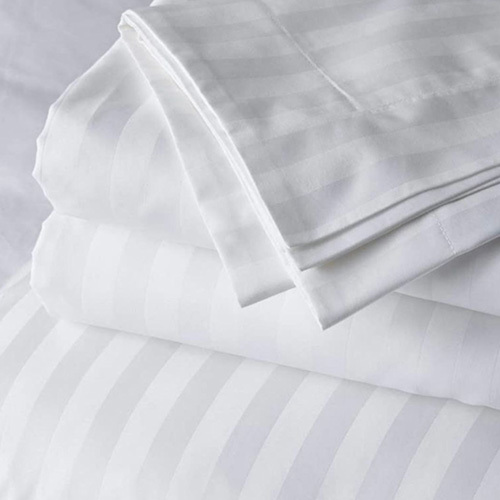 114 inch White Bed Linen Fabric