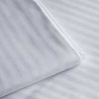 114 Inch 400tc Plain Sateen Linen Fabric - 100% Linen, White, Mercerized, Pre-shrunk, Soft Durable