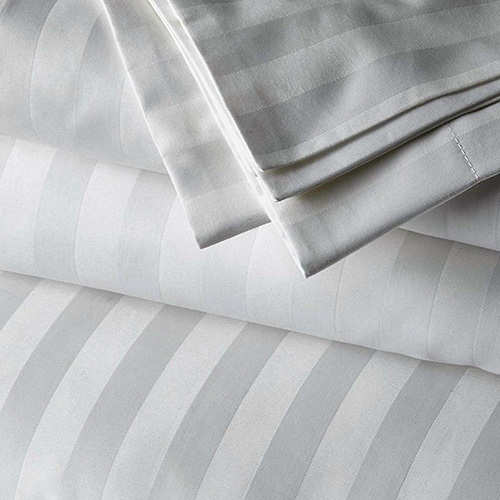 114 inch White Bed Linen Fabric