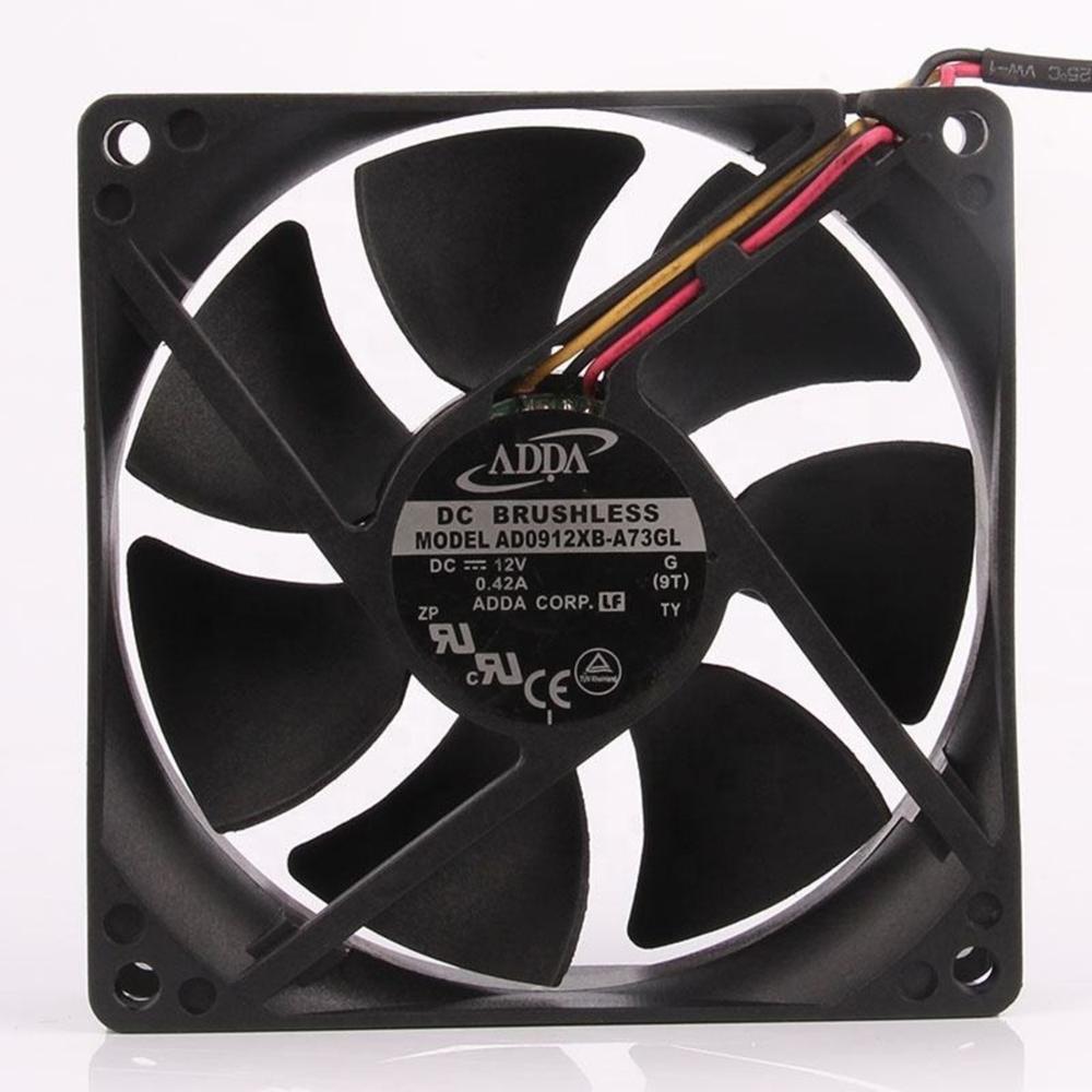 ADDA AD0912XB-A73GL 12V DC 0.42A 9025mm Ball Bearing Industrial Axial Cooling Fan