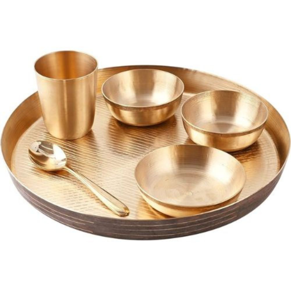 Traditional Kansa Bronze Dinner Set Combo Complete Thali Set For Premium Serving - Capacity: 150 Milliliter (ml)