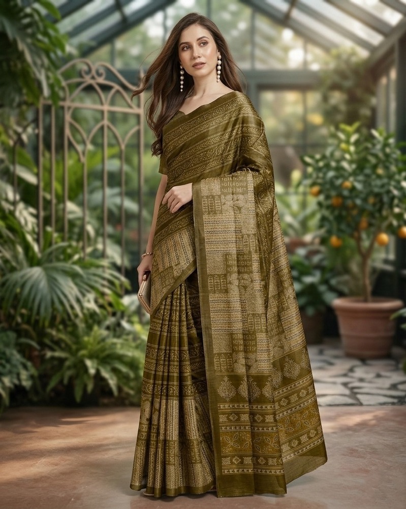 Modern Grace in Cotton Silk Saree