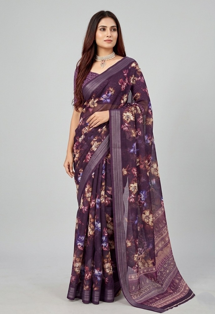 Floral Printed Saree