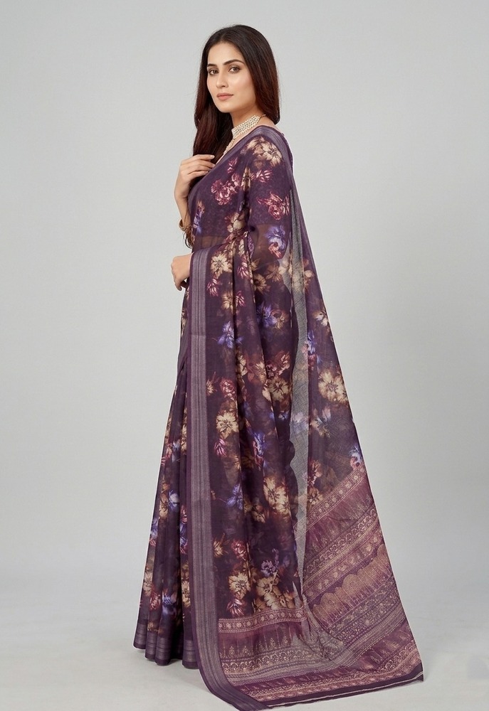 Floral Printed Saree