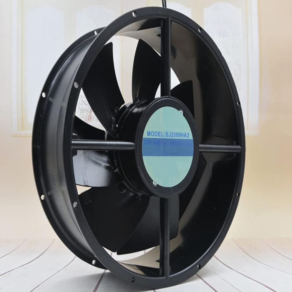SUNTRONIX SJ2509HA2 220-240V AC 0.33A 25489mm Ball Bearing Industrial Axial Cooling Fan (METAL)