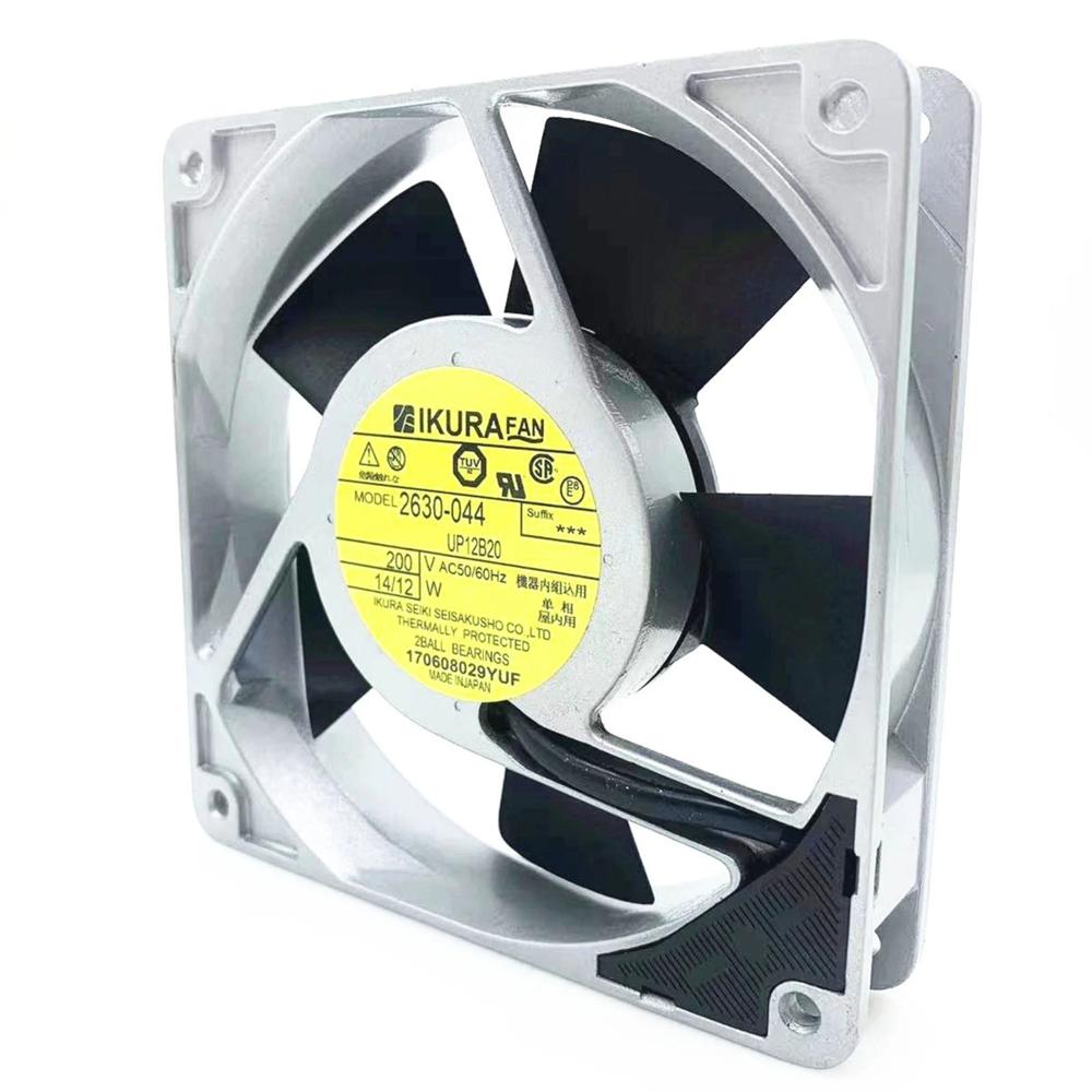 IKURA 2630-044 UP12B20 200V AC 14/12W 17251mm Ball Bearing Industrial Axial Cooling Fan