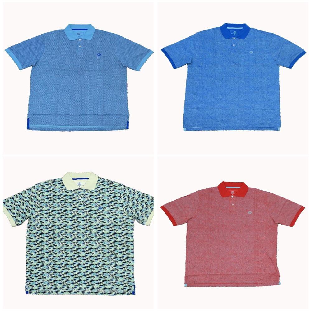 M11569 Ocean Club Mens Printed Collar T-Shirts