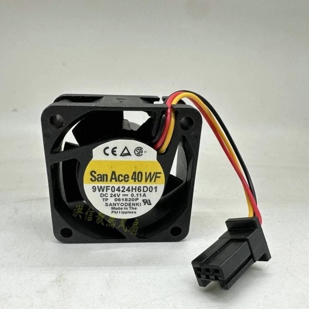 SANACE 9WF0424H6D01 24V DC 0.11A 4020mm Ball Bearing Industrial Axial Cooling Fan