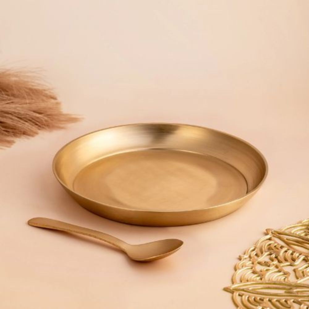 Kansa Bronze Dinner Set for Gifting Elegant Dinnerware for Weddings and Housewarming