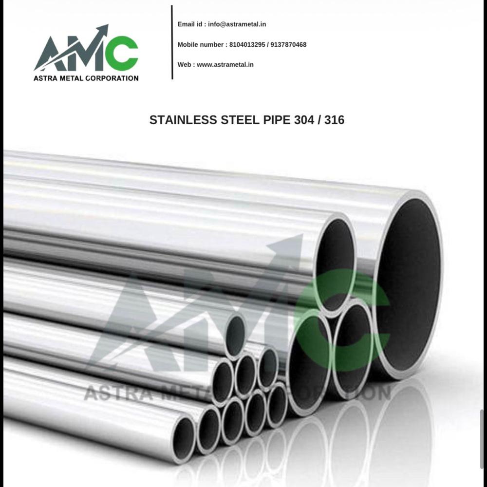 Carbon Steel Pipe - Color: Black / Silver (Galvanized)